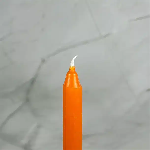 Bougie teintée Orange – Image 2