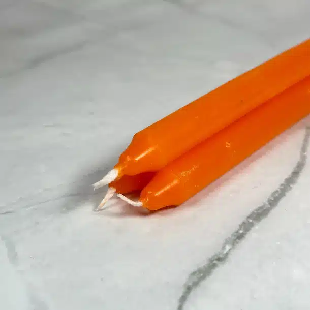 Bougie teintée Orange – Image 3