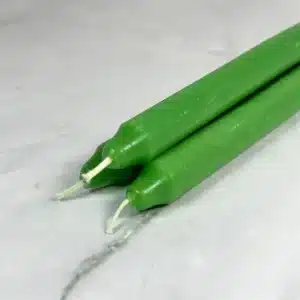 Bougie teintée Vert - Lot x3