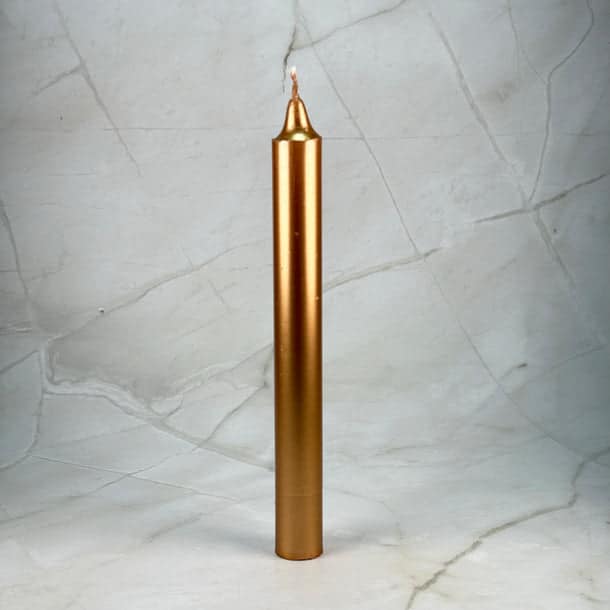 Bougie teintée Or
